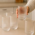 Ribbed Water Glass