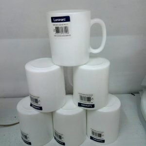WHite Luminarc Mugs