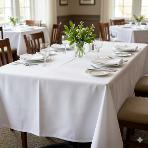 B&B Rectangular Table Cloth — Hotel and Restaurant Linen
