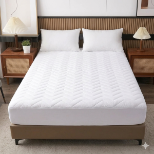 B&B Waterproof Mattress Protector — King White 180x200cm