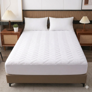 B&B Waterproof Mattress Protector — Queen White 152x190cm