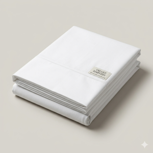 B&B White Single Flat Sheet