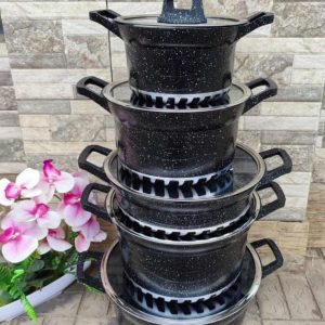 5-Piece Non-Stick Granite Cookware Set