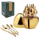 Mood Egg 24-Piece Cutlery Set with Egg Holder