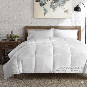 B&B All-Season Duvet 400GSM — Queen White 225x225cm
