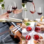 Clear Stemmed Wine Glass Set - Set of 6