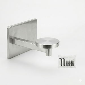 B&B Single Head Wall Bracket SS304 Retractable — Hotel Dispenser System