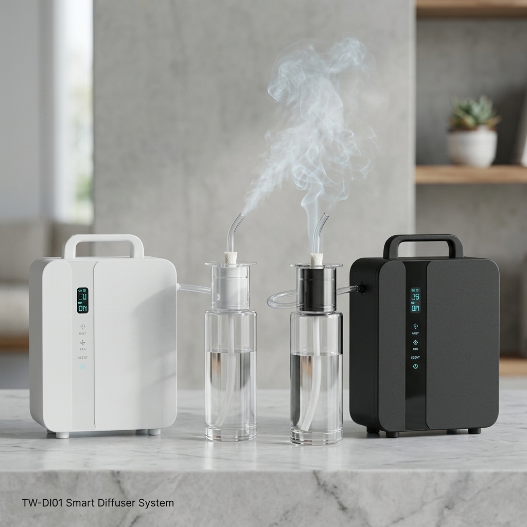 TW-DI01 Dual 1000mL HVAC Scent Diffuser for Malls and Hotels